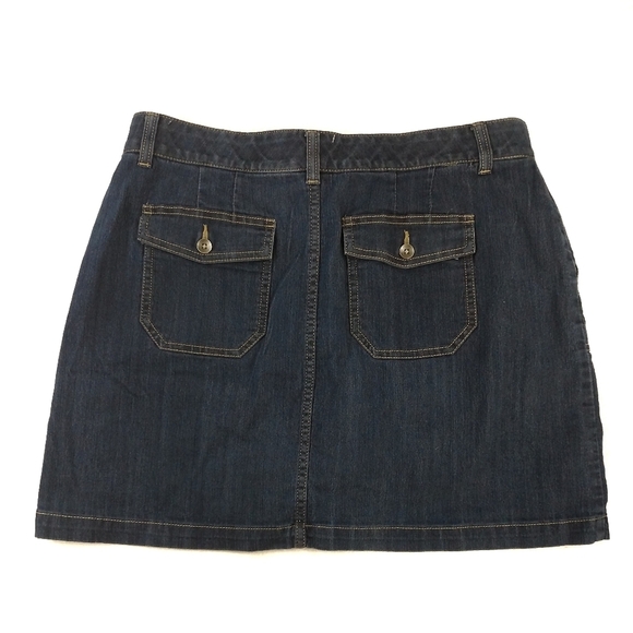 CROFT&BARROW JEAN SKORT - Picture 2 of 5